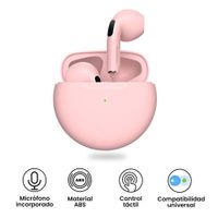 Audífonos Bluetooth Pro 6 Wireless Frequency: 2.4Ghz  Rosado