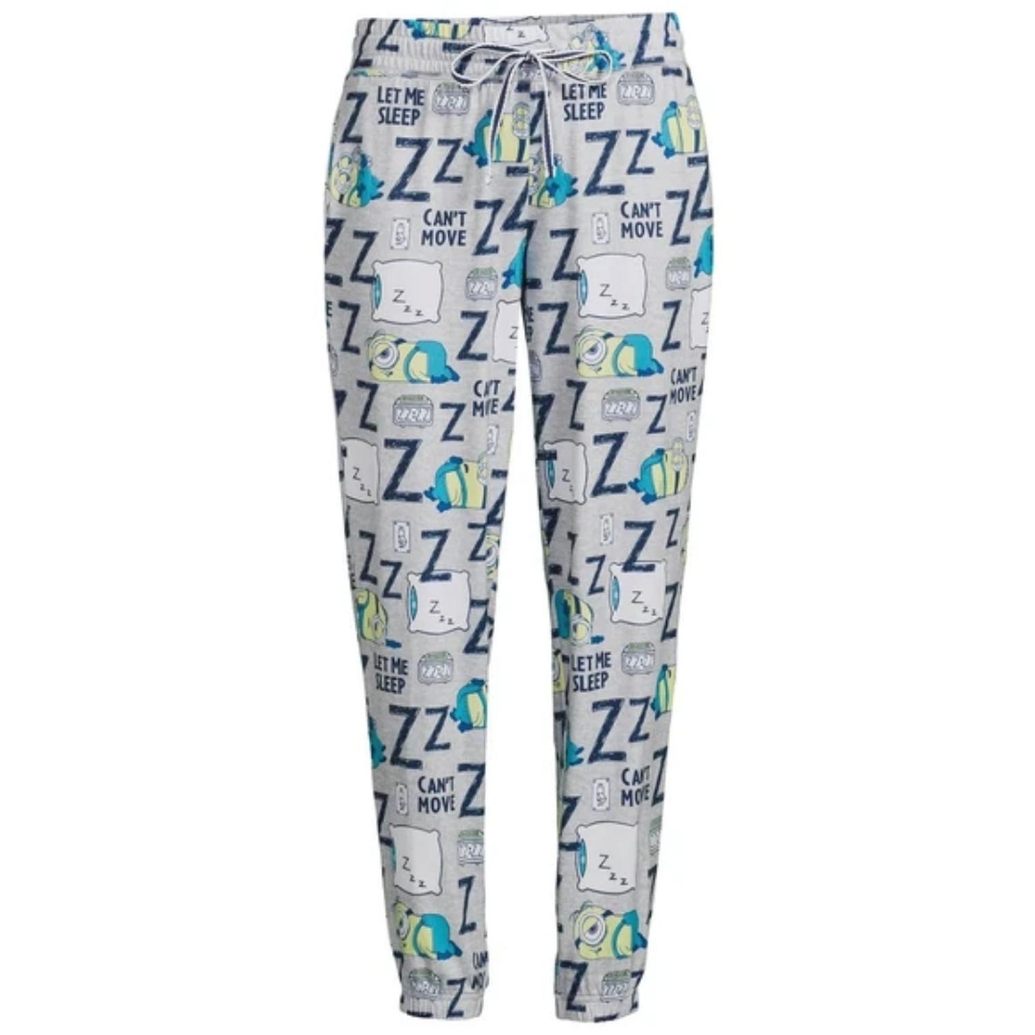 Pantalon Jogger de Pijama Minions para Mujer - Gris Talla S