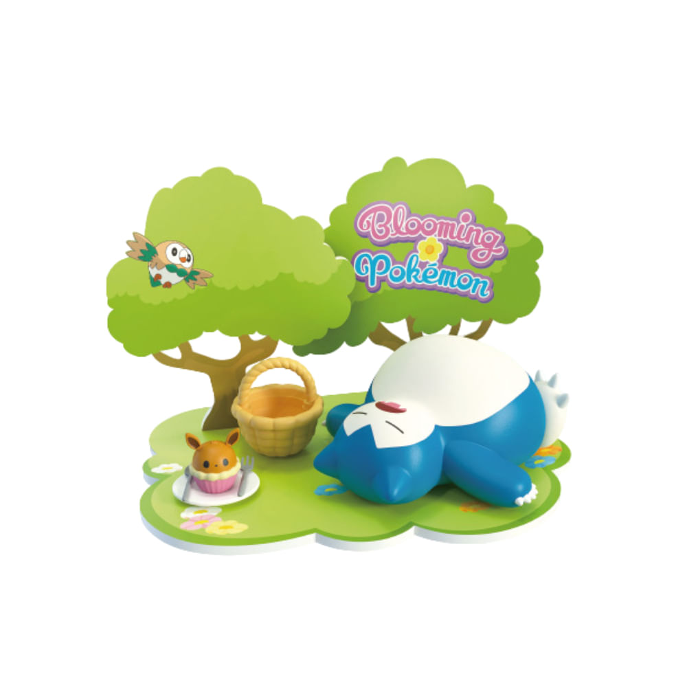 Pokemon Juego de Decoracion de Escena 3D de Snorlax