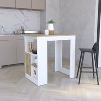 Isla De Cocina Stirling 1 Puerta Blanco