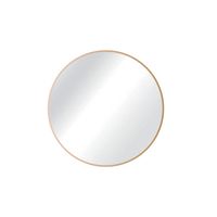 Espejo Circular 50 Cm Dorado Metal