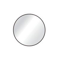 Espejo Circular 50 Cm Negro Metal