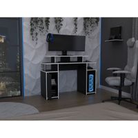 Escritorio Gamer Keria Lite Negro - Blanco