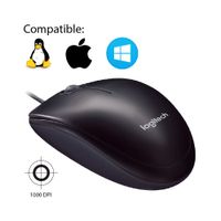 Mouse Logitech M90 USB Negro