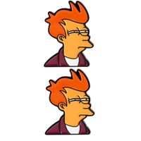 Packx2 Pin de Metal Futurama Philip J. Fry
