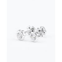 ARETE ROSETA ZIRCON SILVER 4MM