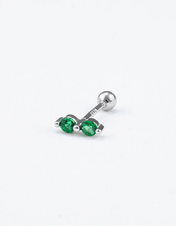 PIERCING CIRCLE DOBLE VERDE