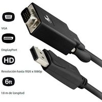 Cable Adaptador Display Port VGA 1.8 metros Xtech XTC-342