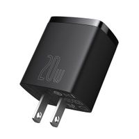 Cargador Rápido 20W Compacto USB-C y USB-A Baseus