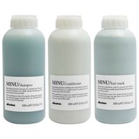 Shampoo Iluminador 1000ml + Acondicionador + Mascarilla Davines Minu
