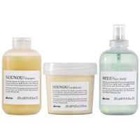 Shampoo Nutritivo 250ml + Acondicionador + Spray Shield Davines Nounou