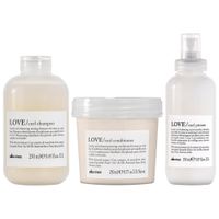 Shampoo Elastizante 250ml + Acondicionador + Primer Davines Love Curl