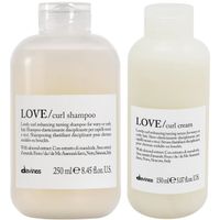 Shampoo Elastizante 250ml + Crema para Rizos y Ondas Davines Love Curl
