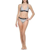 Bikini Calvin Klein Logo Tape Gris - Talla S