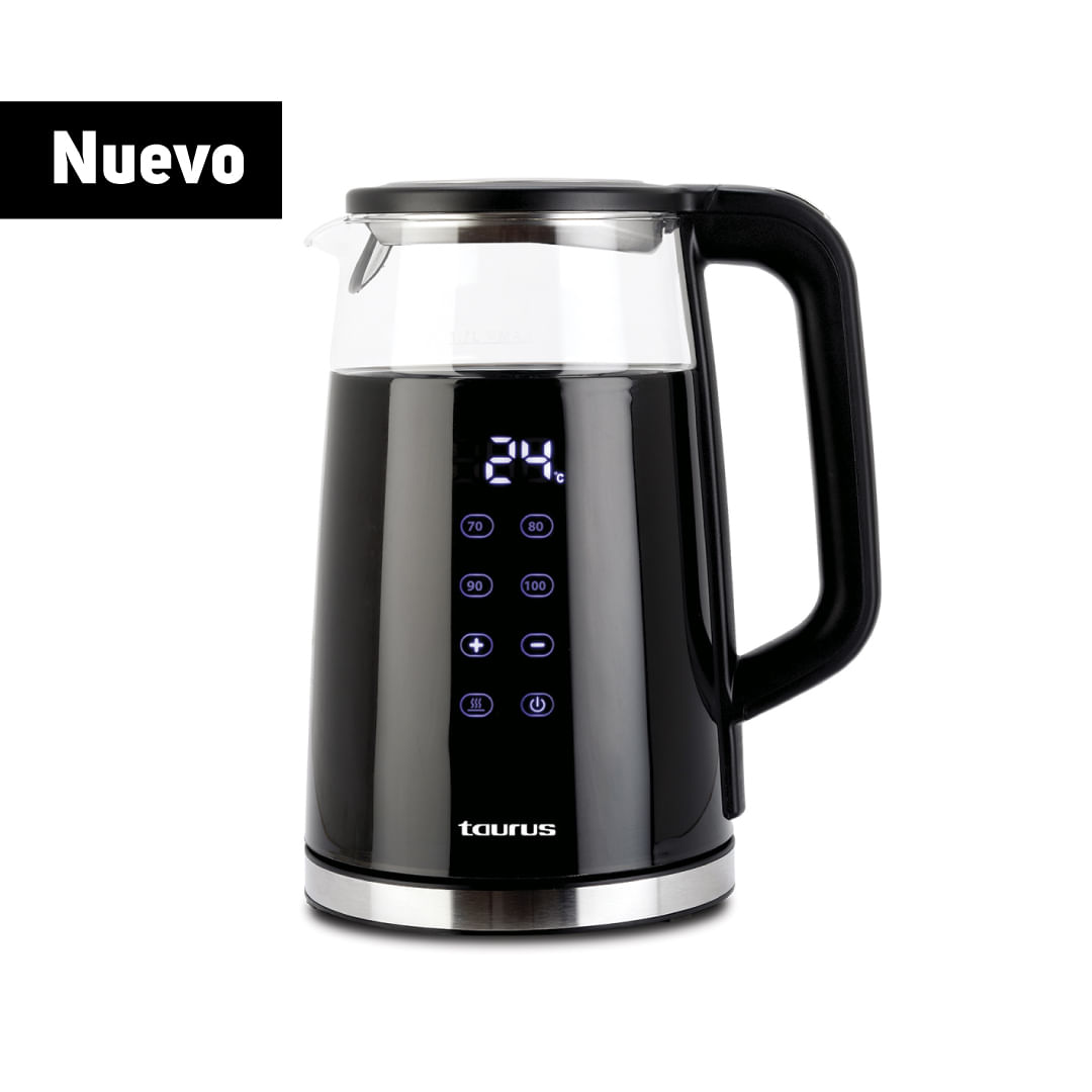 Hervidor Digital Taurus NeoGlass 1.7L: Calienta el Agua Rápidamente con Estilo (MO)