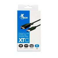 CABLE ADAPTADOR DISPLAY PORT VGA 1.8 METROS XTECH XTC-342