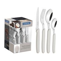 Juego De Cubiertos X24 Carmel M/Blanco – Tramontina (MUNDO ELECTRONICO)