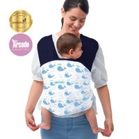 Fular Ergonómico Azul Ballenitas Maternelle