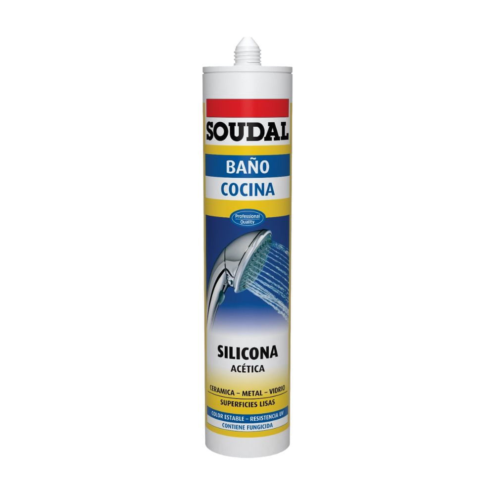 Silicona Soudal Baños y Cocinas Transparente
