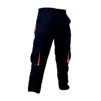 Pantalón de Trabajo Drill Tec Multibolsillo Azul-Naranja Werken - Talla XL
