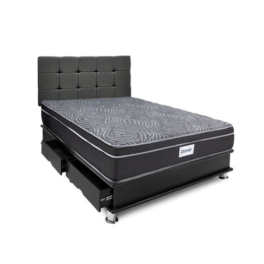 Dormitorio Cuadros Gris Ventus 1.5 Plazas