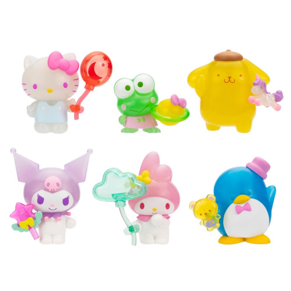 Pack X6 Figuras Hello Kitty&Friends