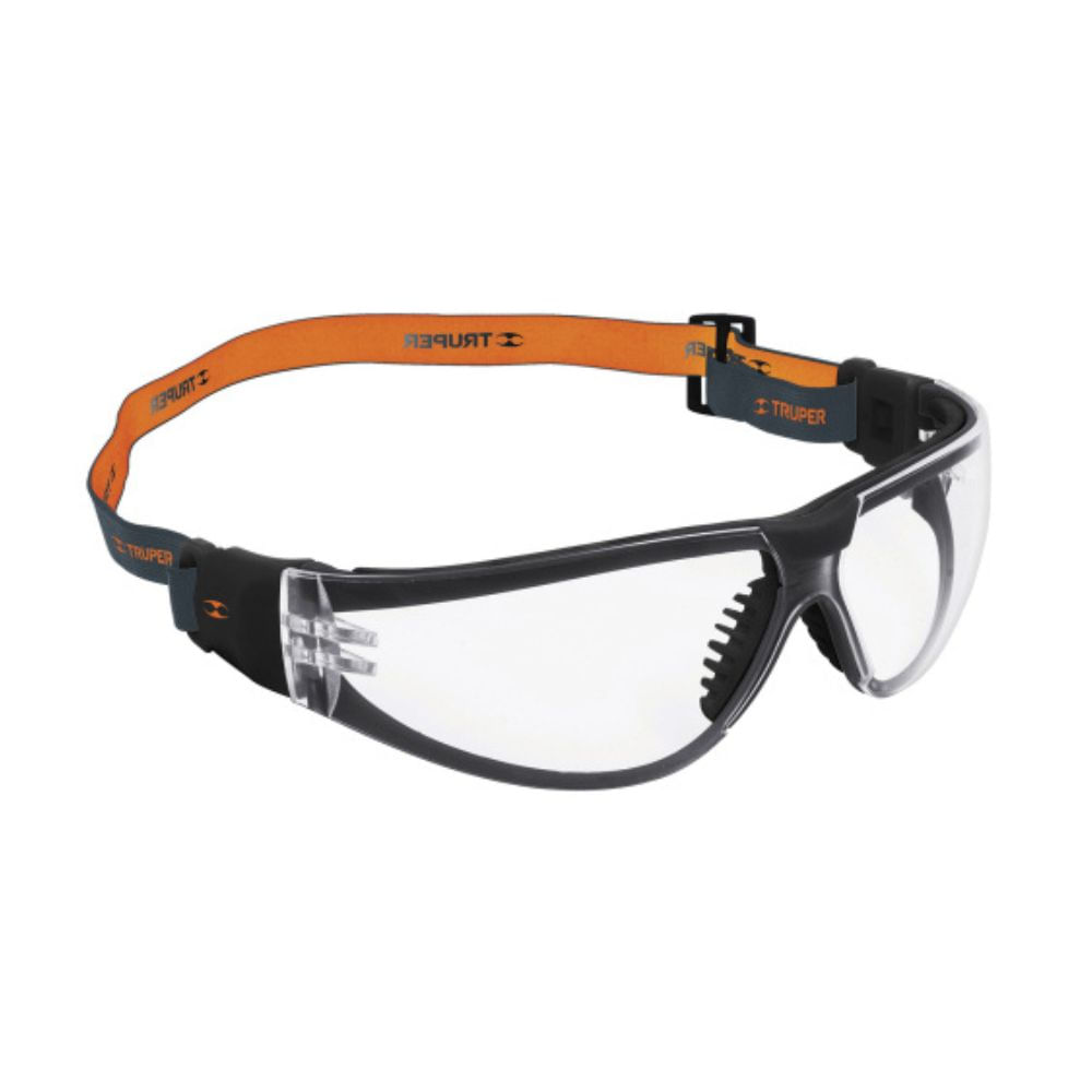 Lentes de seguridad transparente banda elástica truper active