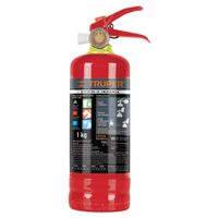 Extintor portatil recargable 1Kg polvo tipo ABC Truper
