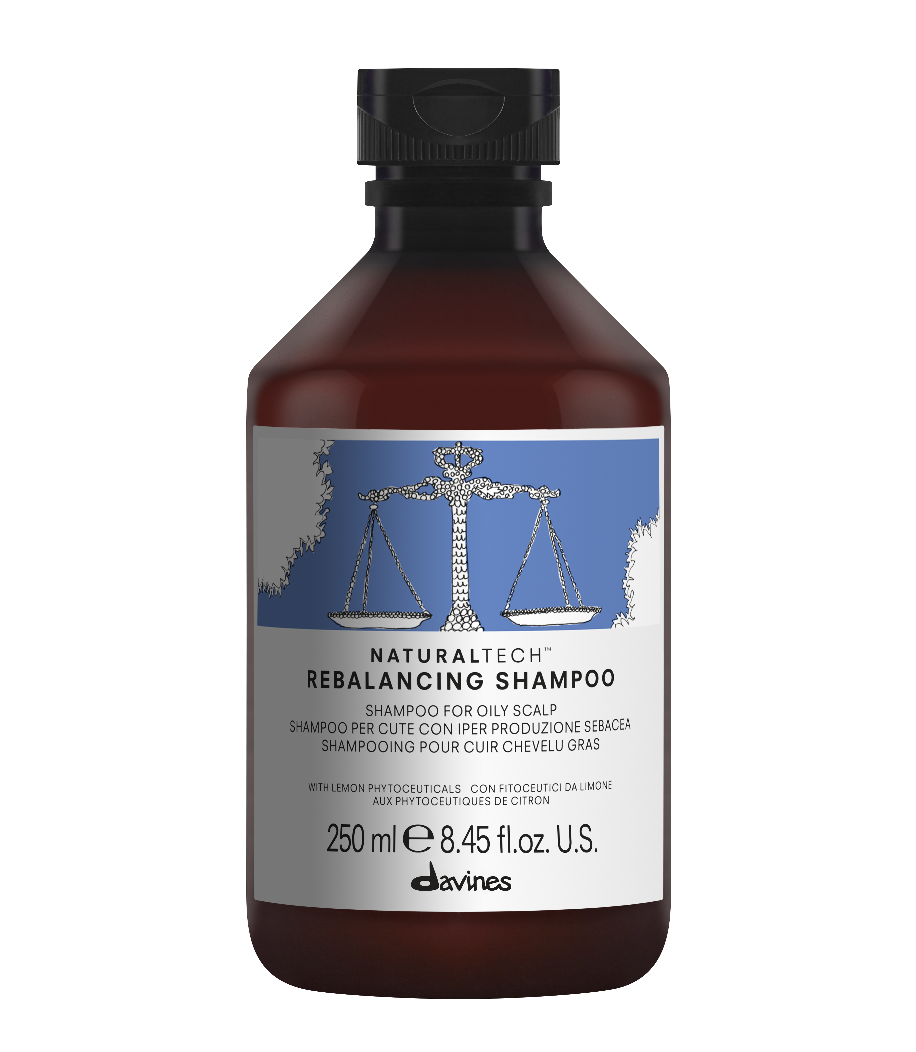 Davines NATURALTECH Rebalancing Shampoo para cuero cabelludo Graso 250 ml