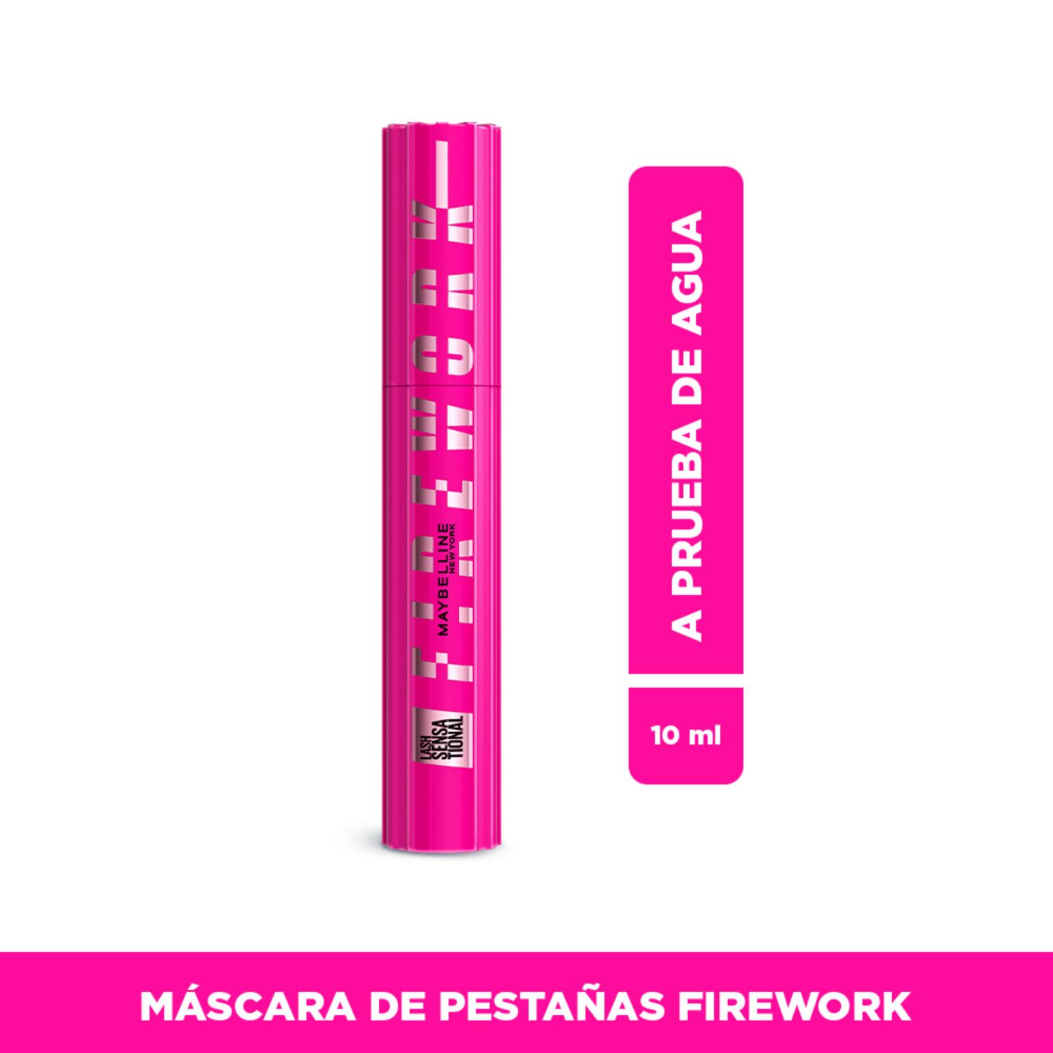 Máscara De Pestañas Maybelline Lash Sensational Firework Washable Very Black