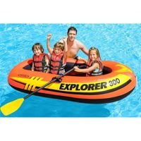 Bote Inflable Explorer 300 Intex + 2 REMOS + INFLADOR