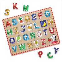 Rompecabezas Melissa & Doug De Encaje Con Perilla 26 Piezas