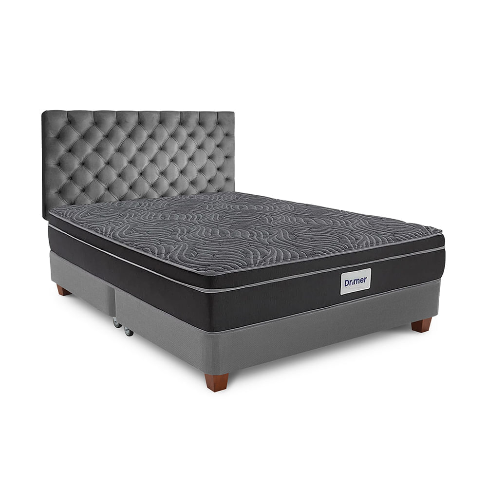 Dormitorio Americano Gris Plata Ventus Queen