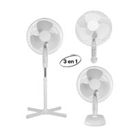 Ventilador de Pie 3 en 1 16"" FS40-24 Blanco Naranja - 3 Velocidades