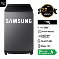Lavadora Ecobubble Samsung WA17CG6441BDPE 17 Kg Gris (MO)