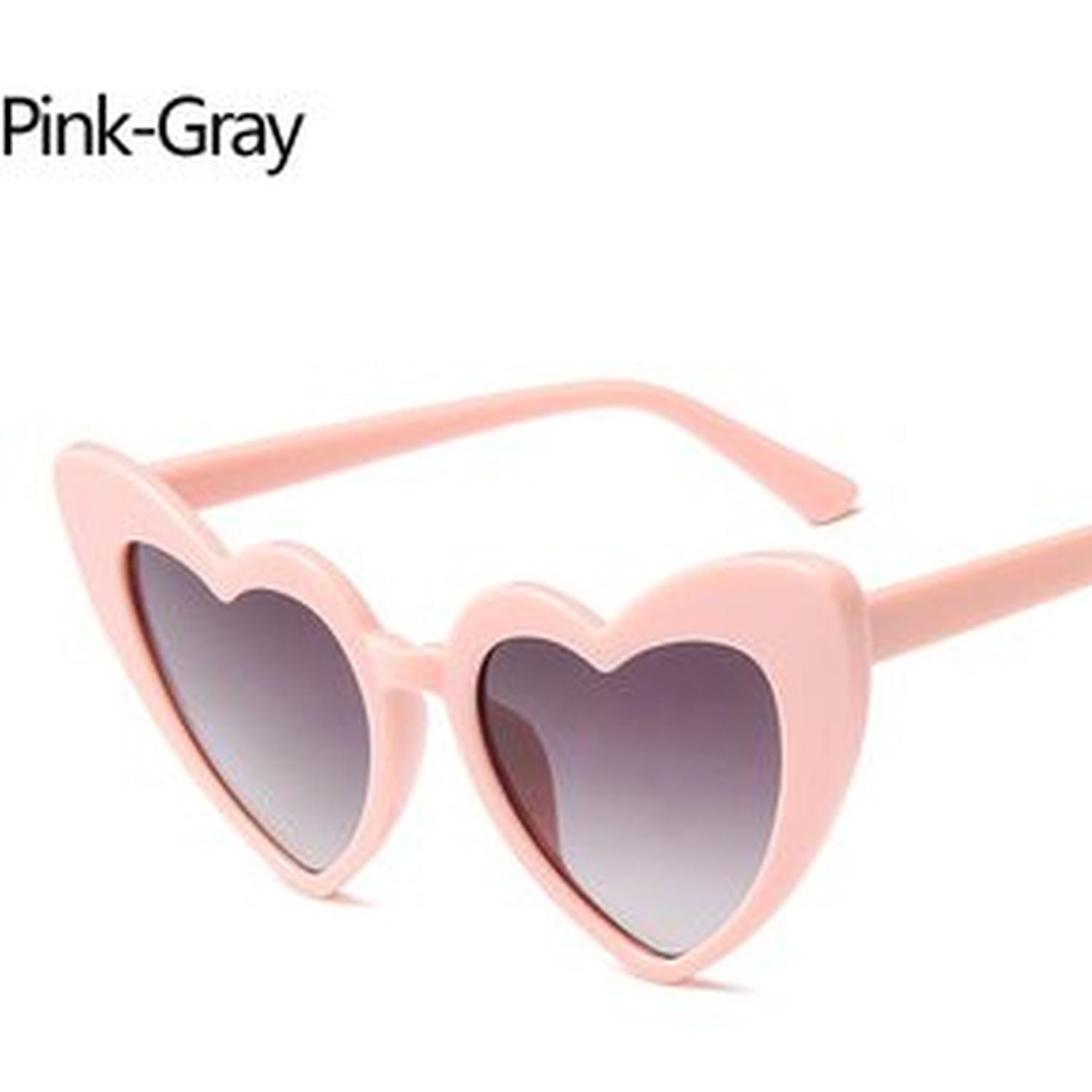 Lentes De Sol Corazon Lolita Marco Rosado Luna Negra