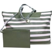 Cartera Grande Tommy Hilfiger con Tarjetero Verde y Rosa