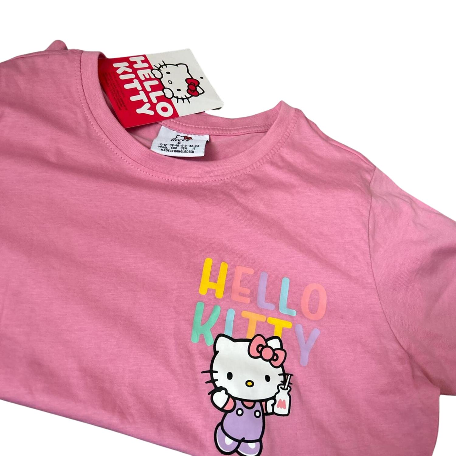 Polo Mujer Manga Corta Hello Kitty - Rosa - L