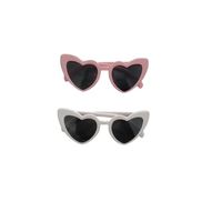 Set x 6 lentes corazones para la novia y el team bride despedida de soltera blanco y rosado