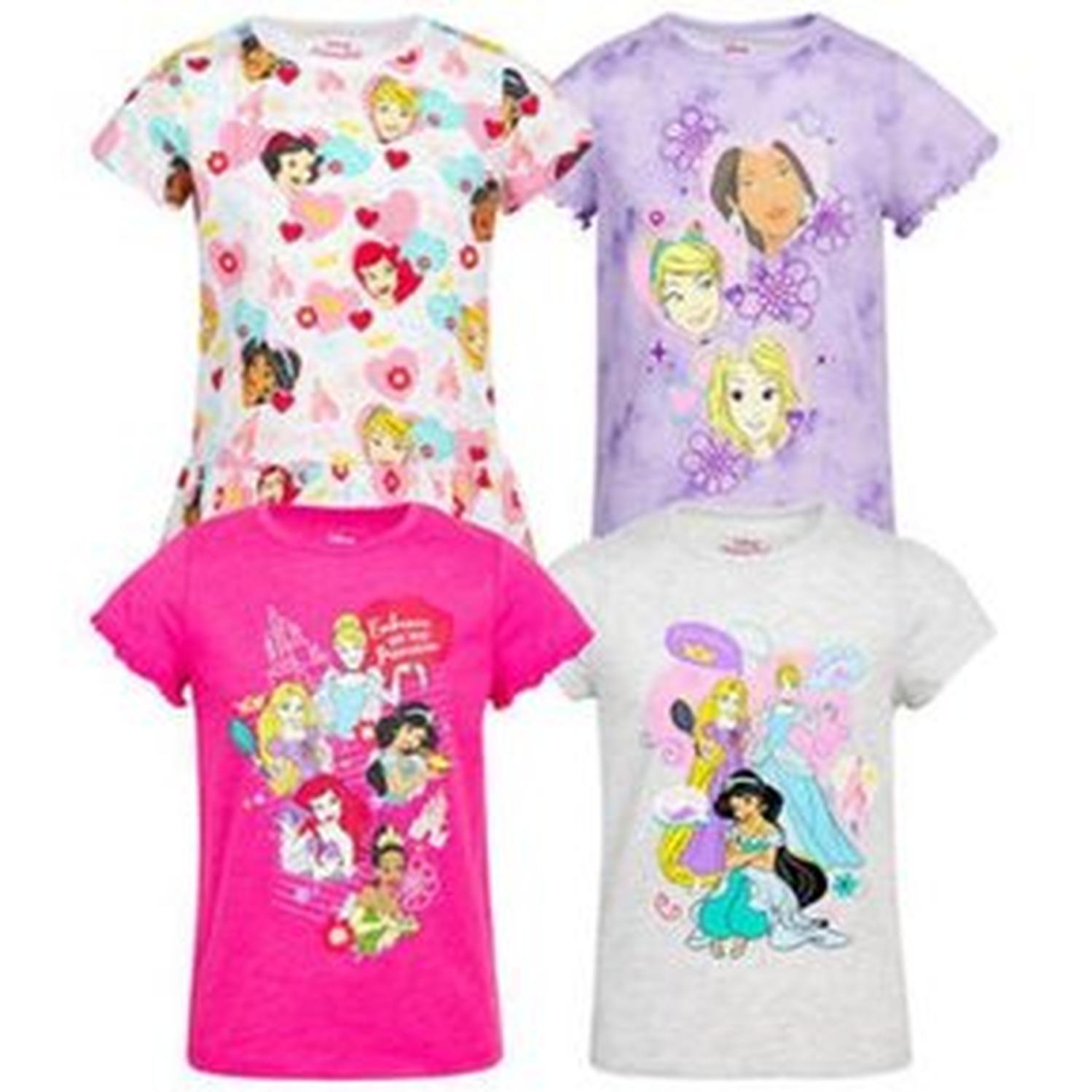 Pack 4 Polos Princesas Disney - Talla 7