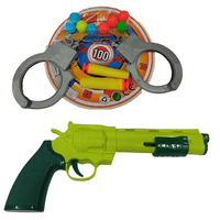 Pistola de juguete juego de grilletes y dardos