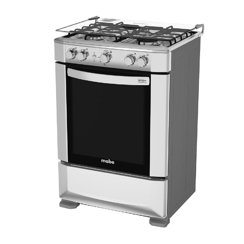 Cocina de Pie Mabe CMP6015SG0 - 1 Horno y 4 Hornillas 60 cm en Gris (MUNDO ELECTRONICO)