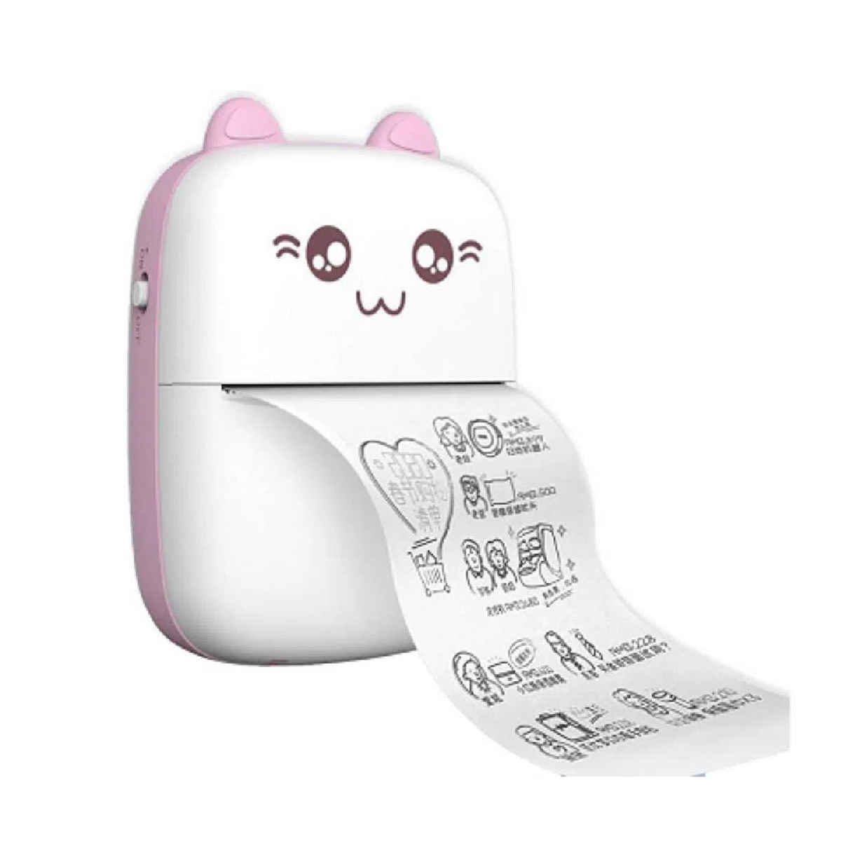 Mini Impresora Termica Portatil Bluetooth Recargable USB Rosa