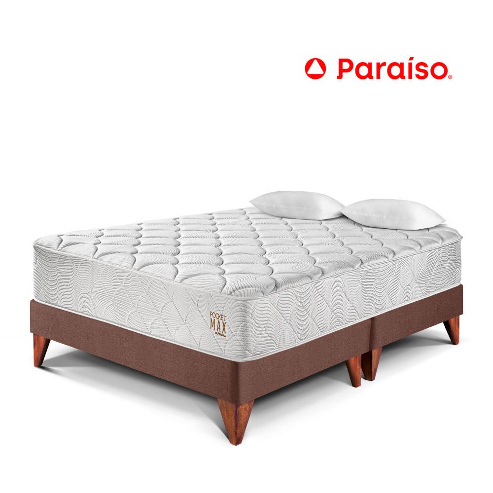 Cama Europea Pocket Max Queen Chocolate