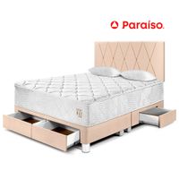 Dormitorio Pocket Max King Con Cajones Champagne