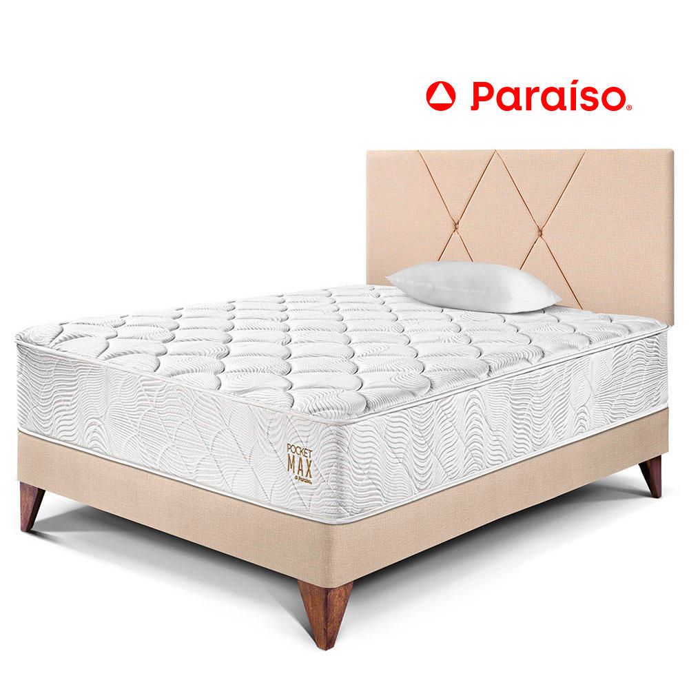 Dormitorio Europeo Pocket Max 1.5 Plazas Champagne