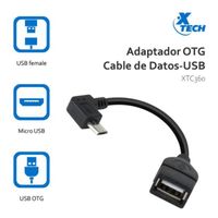 ADAPTADOR XTECH XTC360 -CABLE DE DATOS-USBH MICRO-USB