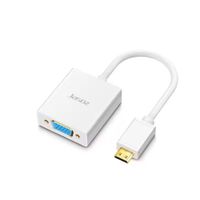 Adaptador HDMI Macho a VGA Hembra Convertidor Full HD BLANCO