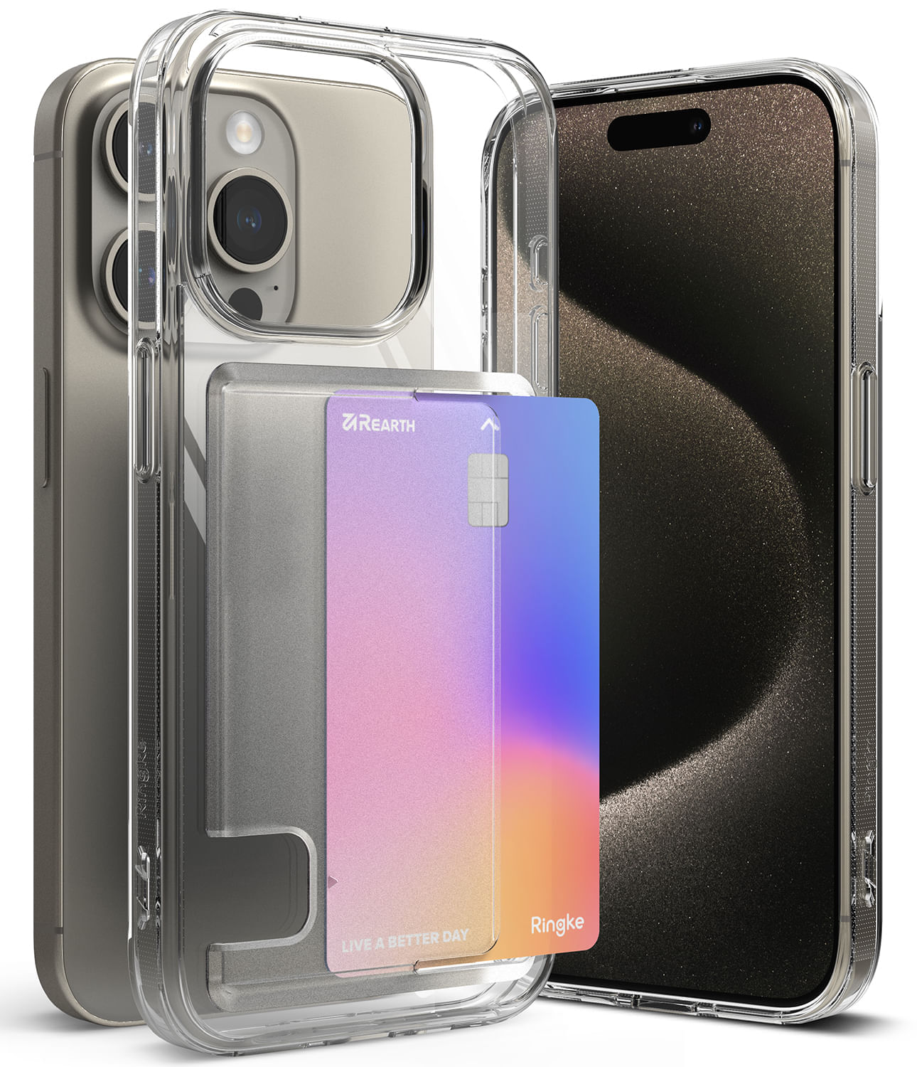 Case para iPhone 15 pro, fusion card, antigolpes, flexible, transparente