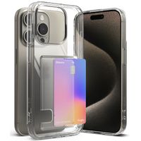 Case para iPhone 15 pro max, fusion card, antigolpes, flexible, transparente